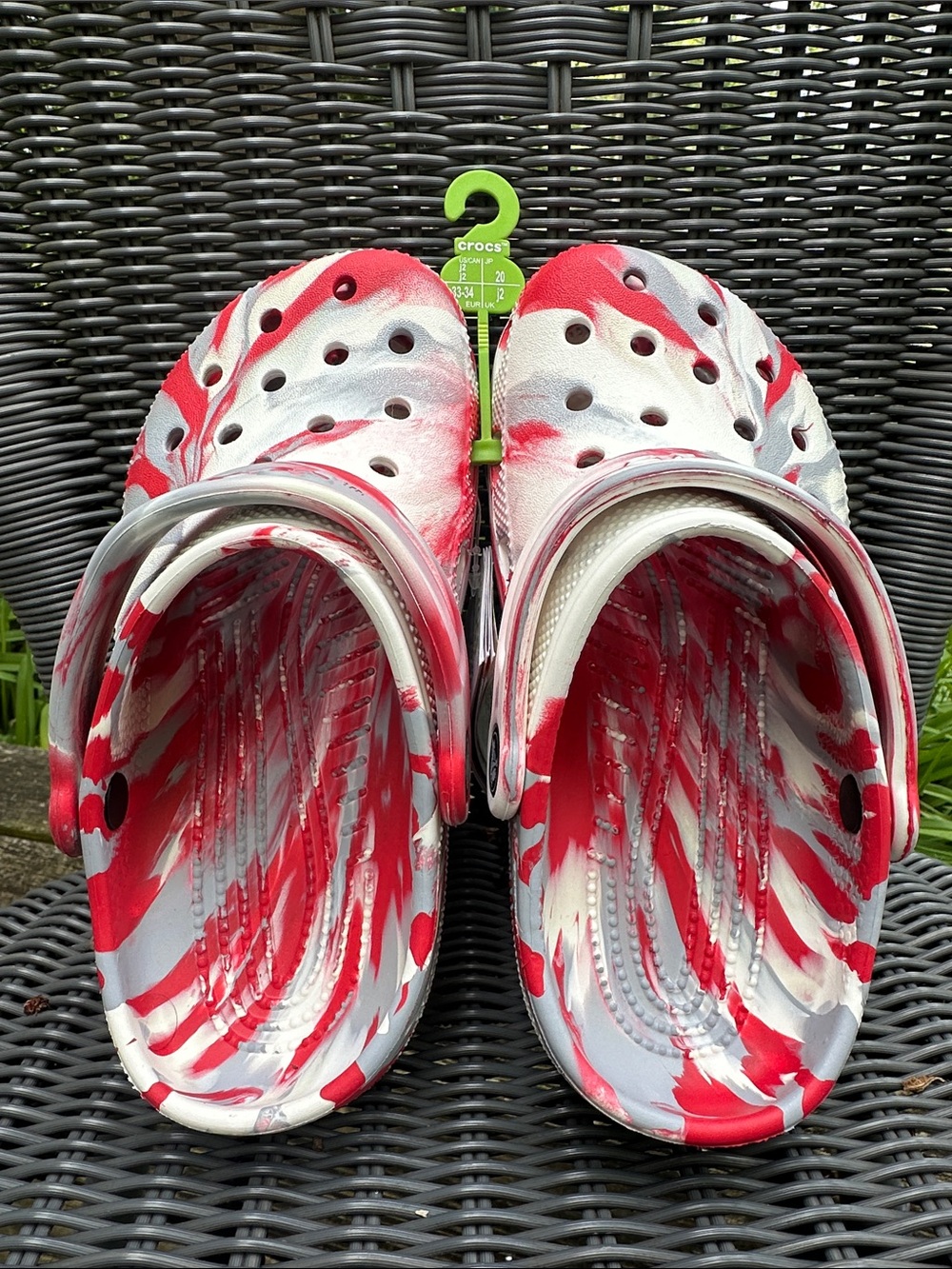 NWT Crocs Classic Marbled Clogs